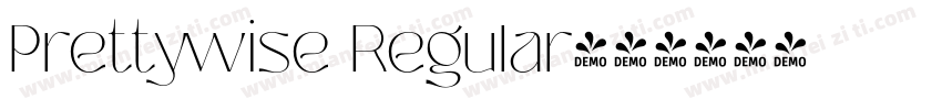 Prettywise Regular字体转换